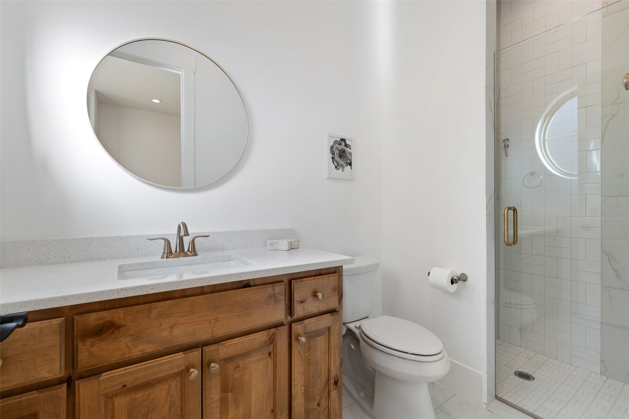 105 Deer Valley Road Georgetown, TX 78628 - Photo 31 of 40 Full bath featuring vanity and a stall shower