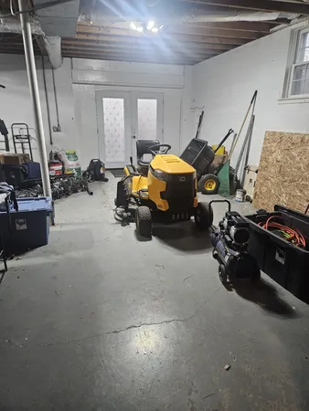 a children room with furniture and toys