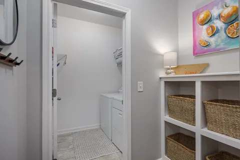 a house view with a seating space