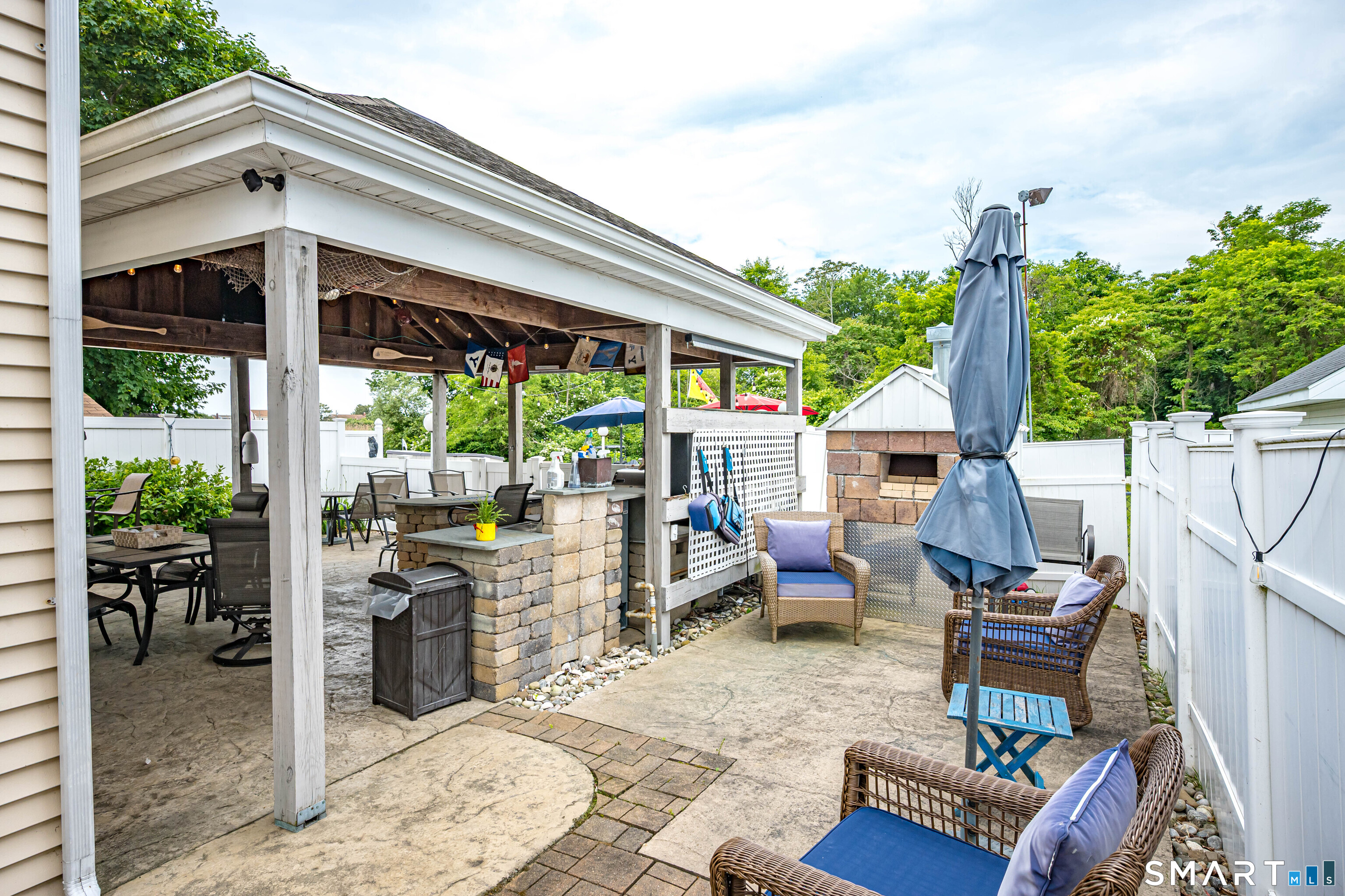 58 Minor Road East Haven, CT 06512 - Photo 25 of 40 Natural Gas Pizza Oven with seating area