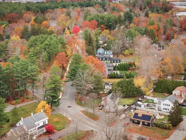 an aerial view of a city with lots of residential buildings