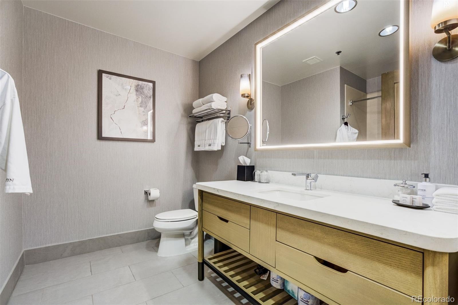 126 Riverfront Lane, Unit 200 Avon, CO 81620 - Photo 32 of 49 a bathroom with a sink toilet and mirror