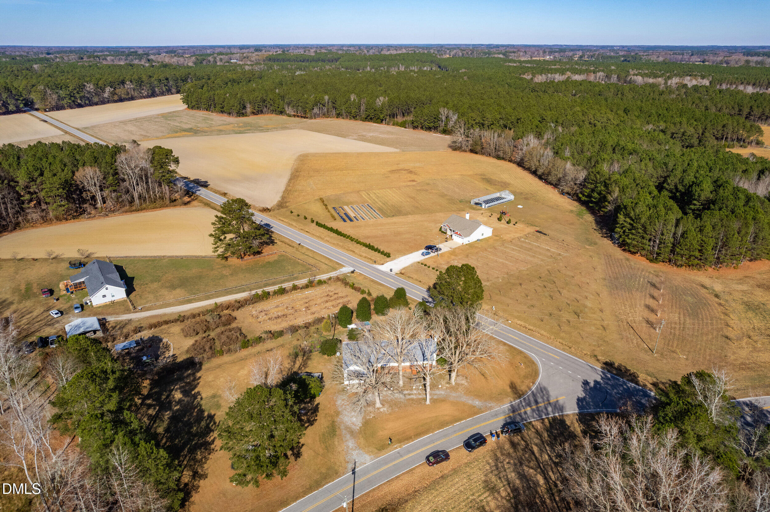 215 Old Stancil Road Kenly, NC 27542 - Photo 20 of 21 an aerial view of residential houses with outdoor space