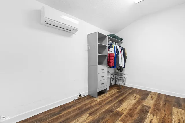 a view of a closet area