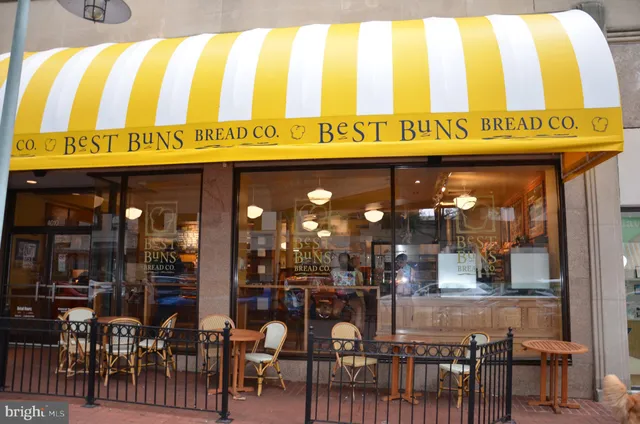 a front view of a building