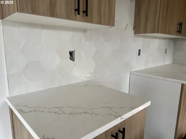 a view of a kitchen sink