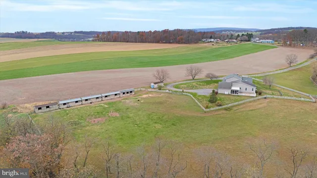a view of a lake with a yard