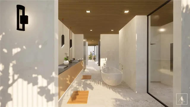 a view of a balcony with furniture and a stove