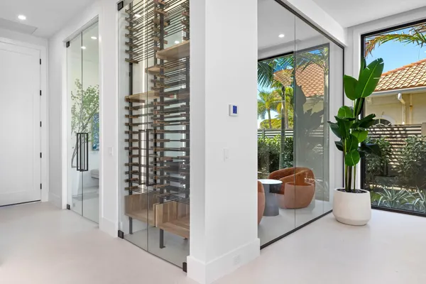 a kitchen that has a cabinets and a table in it