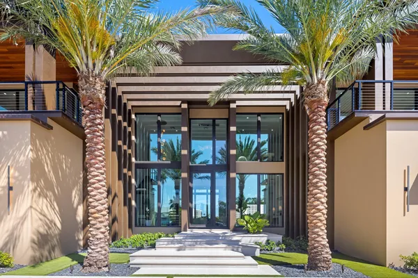 a view of balcony with couch