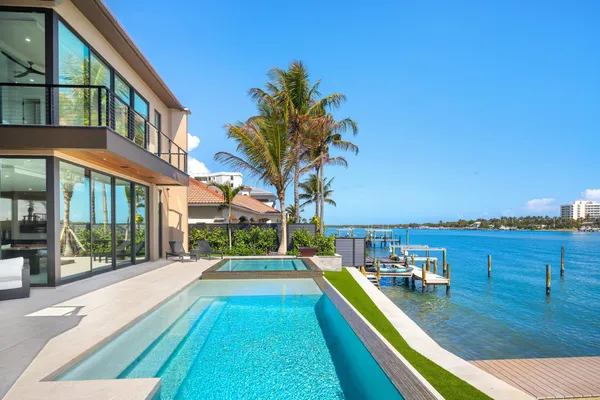 an empty room with large window