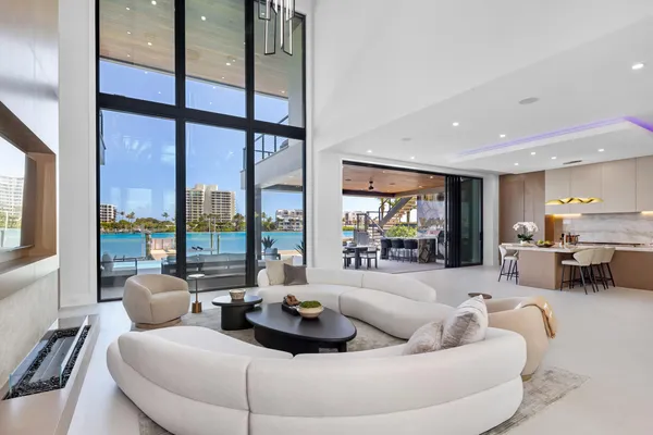 a kitchen with a table and chairs in it