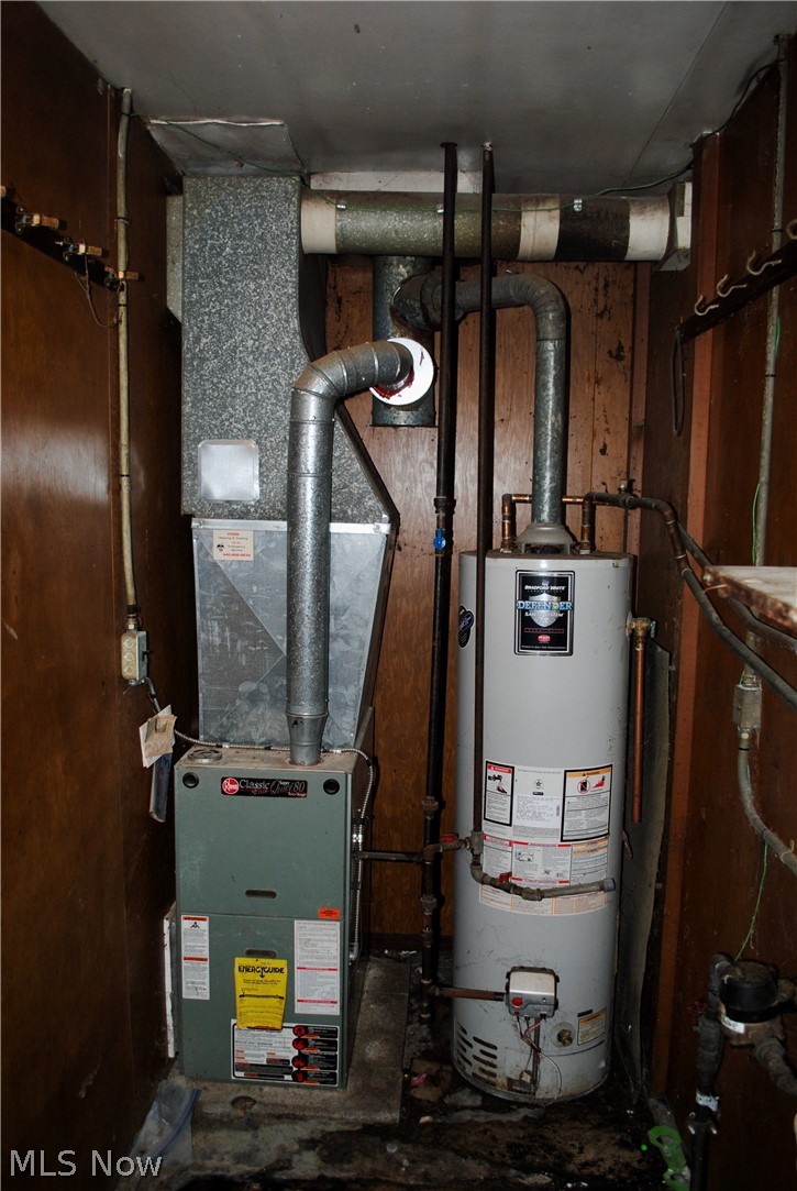 3775 Highland Road Cleveland, OH 44111 - Photo 11 of 11 Dedicated utility space featuring a water heater, furnace, and exposed conduit