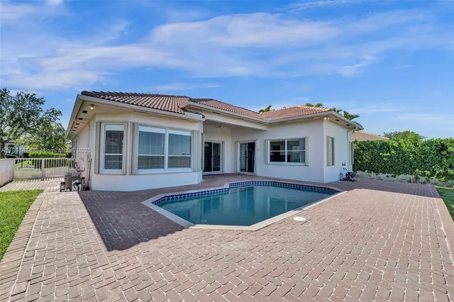 a view of a house with pool