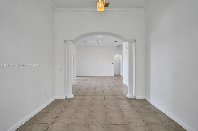 a view of an empty room