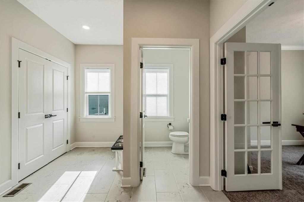 348 Juniper Way Canonsburg, PA 15317 - Photo 11 of 25 a bathroom with a glass door shower and a sink