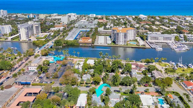 a view of swimming pool from a balcony
