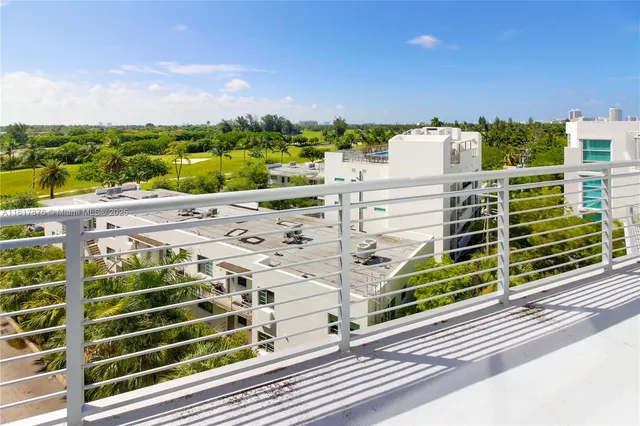 a view of a terrace with outdoor space