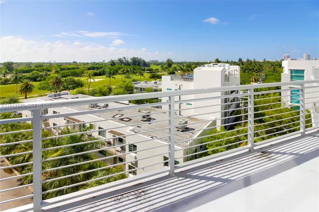 a view of a terrace with outdoor space