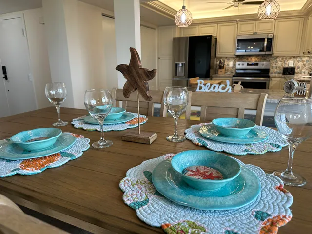 an entryway with wooden floor