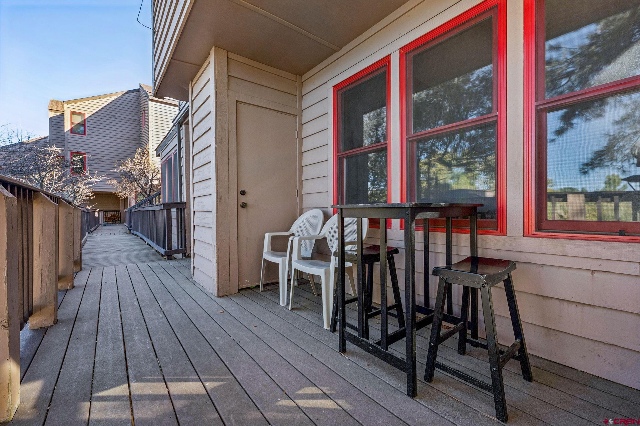 6 Ferringway Circle, Unit 18 Durango, CO 81301 - Photo 26 of 39 a view of a chairs on the deck