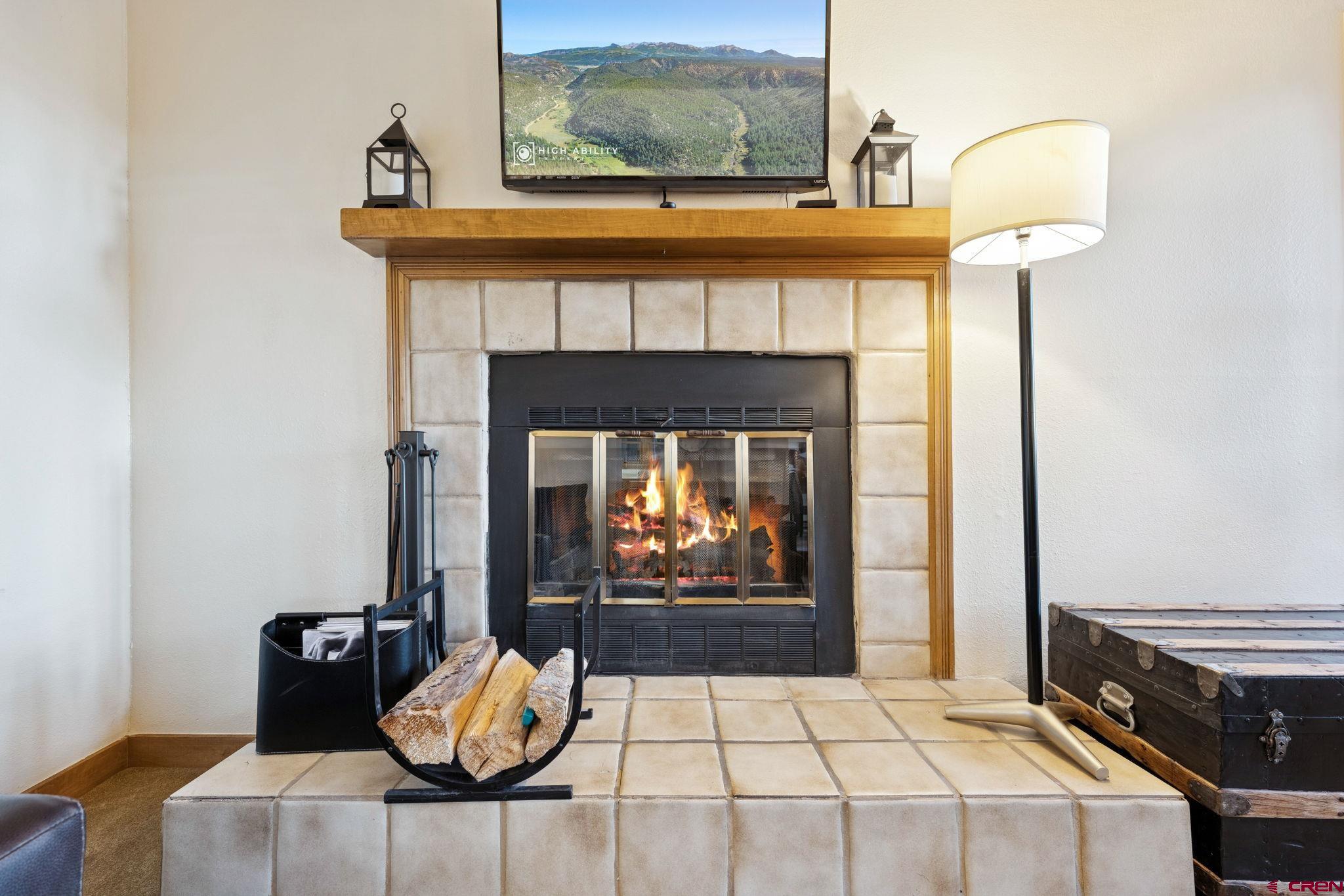 6 Ferringway Circle, Unit 18 Durango, CO 81301 - Photo 5 of 39 a living room with furniture and a fireplace