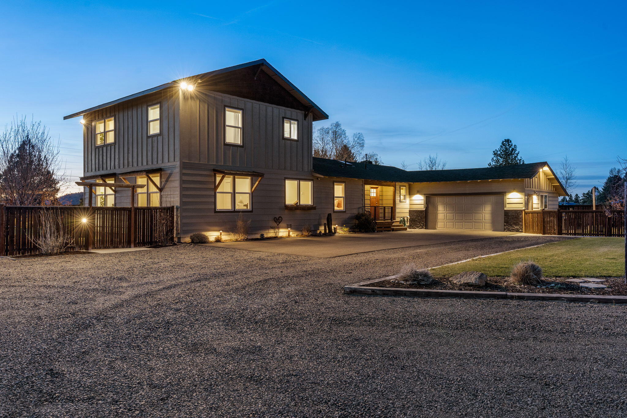 61600 Ward Road Bend, OR 97702 - Photo 46 of 52 a front view of a house with a yard