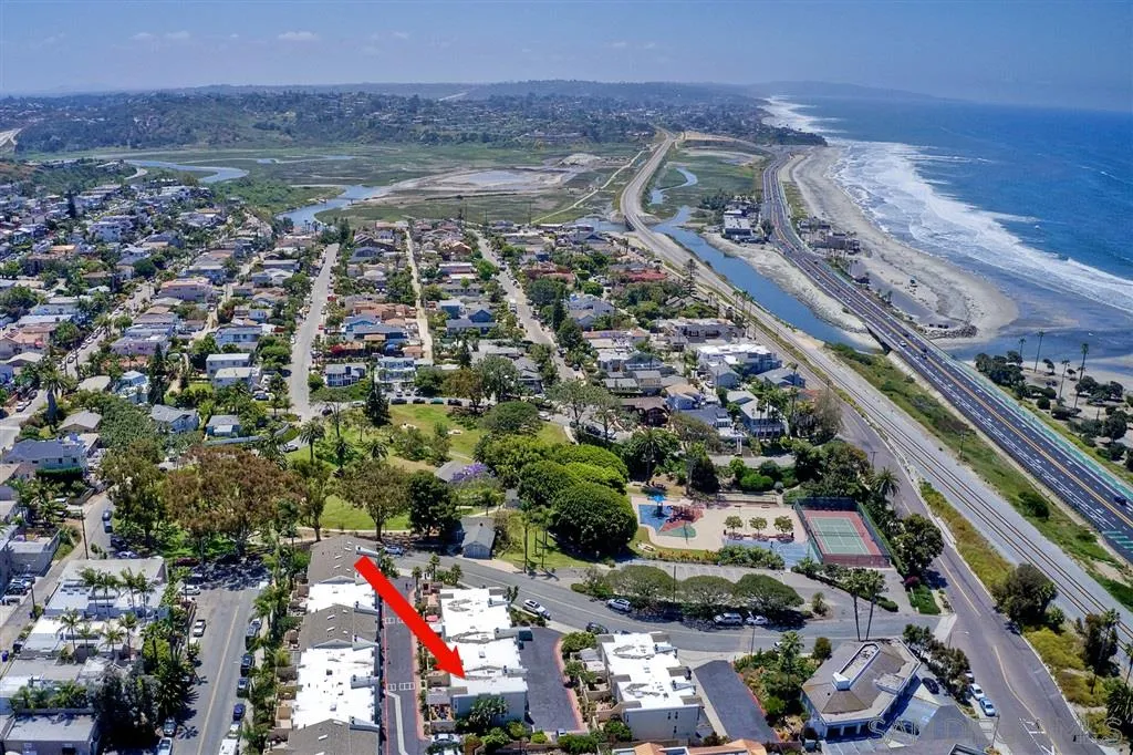 2130 Orinda Drive, Unit E Cardiff, CA 92007 - Photo 3 of 24 an aerial view of residential houses and outdoor space