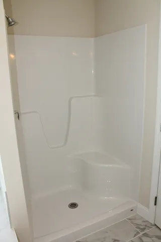 a close up of a bathtub