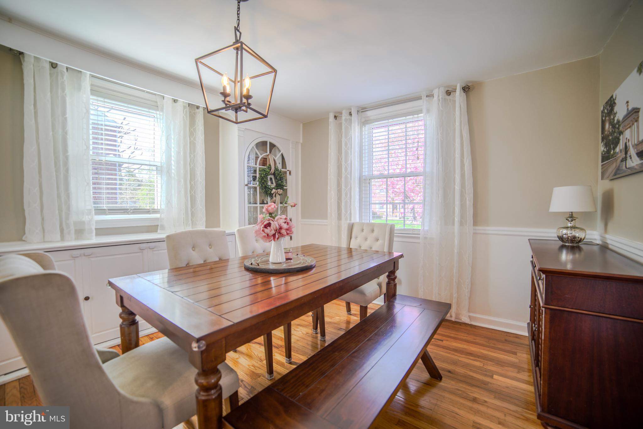 2625 Wendy Road Havertown, PA 19083 - Photo 7 of 39 a view of a dining room with furniture window and wooden floor