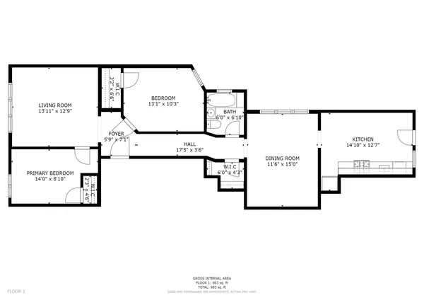 a picture of a floor plan