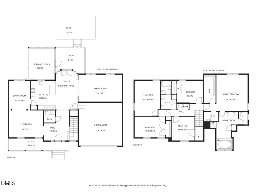 2908 Oak Bridge Drive Raleigh, NC 27610 - Photo 47 of 47 a picture of floor plan