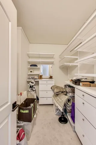 a room with storage and utility