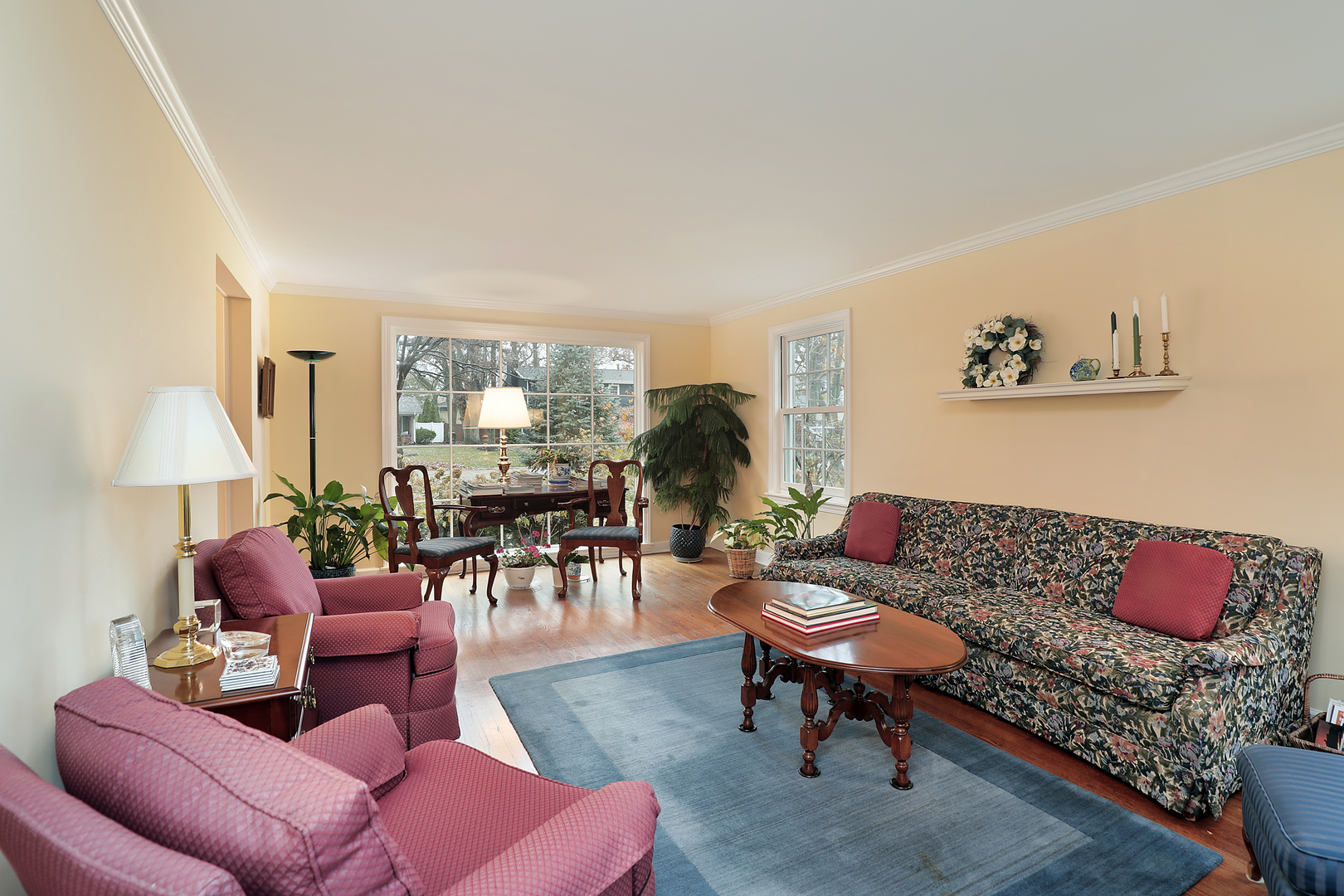 1211 Norman Lane Deerfield, IL 60015 - Photo 3 of 17 a living room with furniture and a potted plant