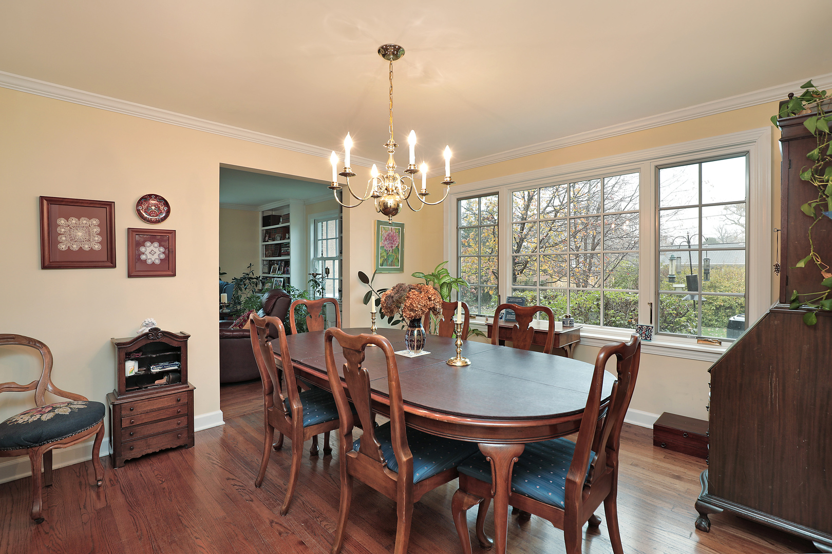 1211 Norman Lane Deerfield, IL 60015 - Photo 4 of 17 a view of a dining room with furniture window and outside view