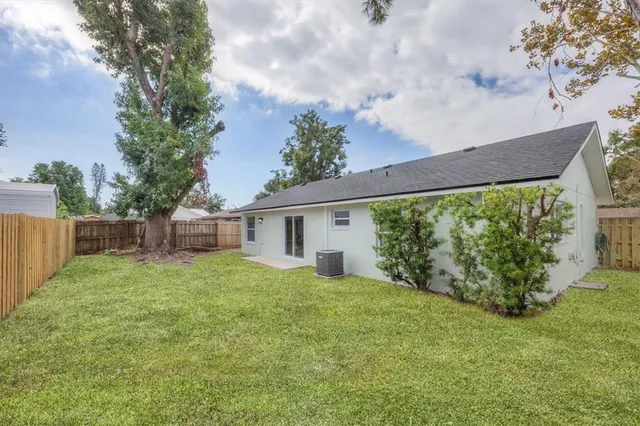 a house view with a garden space