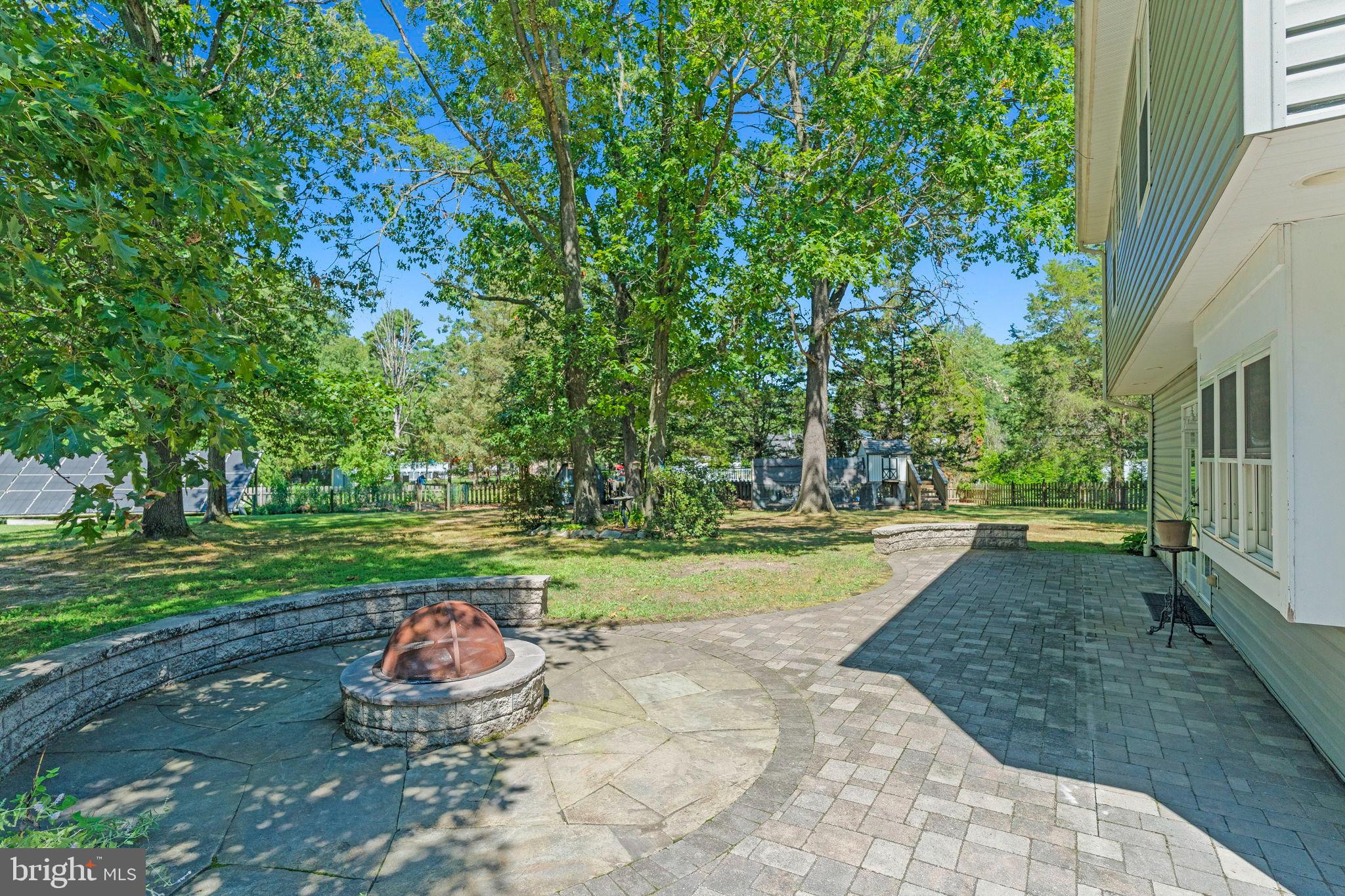 3 Spring Lake Court Sewell, NJ 08080 - Photo 31 of 36 Serene backyard oasis with fire pit.