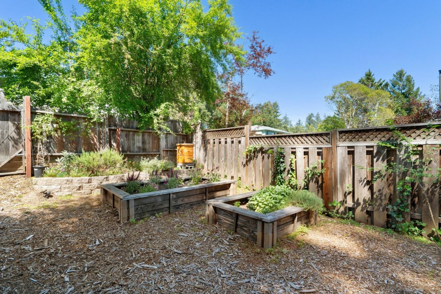 280 Main Street Ben Lomond, CA 95005 - Photo 40 of 47 a view of a backyard with chair and garden