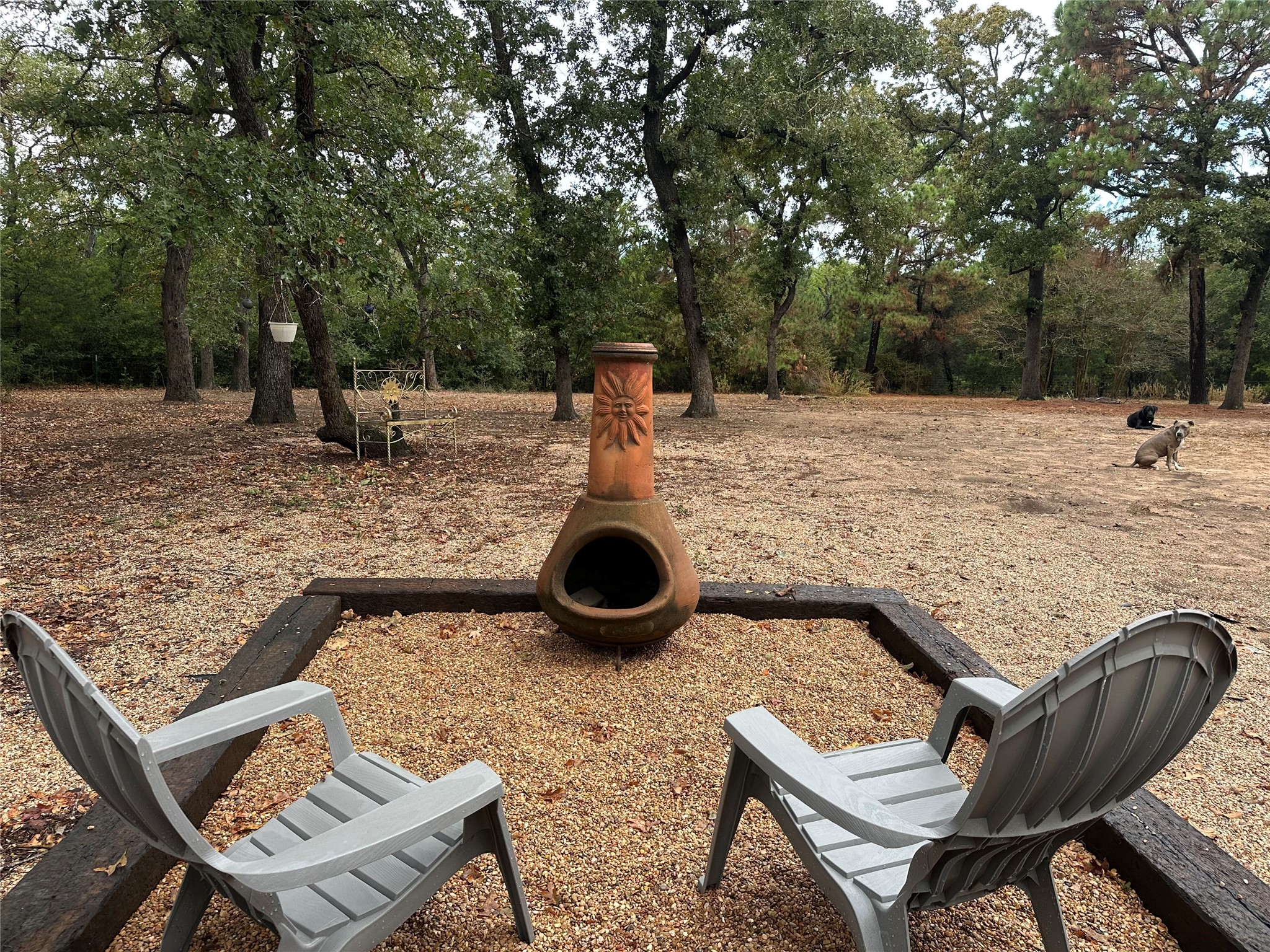 1053 East County Rd F Lexington, TX 78947 - Photo 24 of 38 a view of a backyard with sitting area