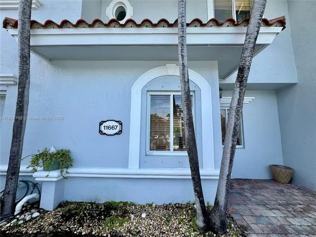 a front view of a house with entryway