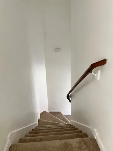 a bedroom with a bed