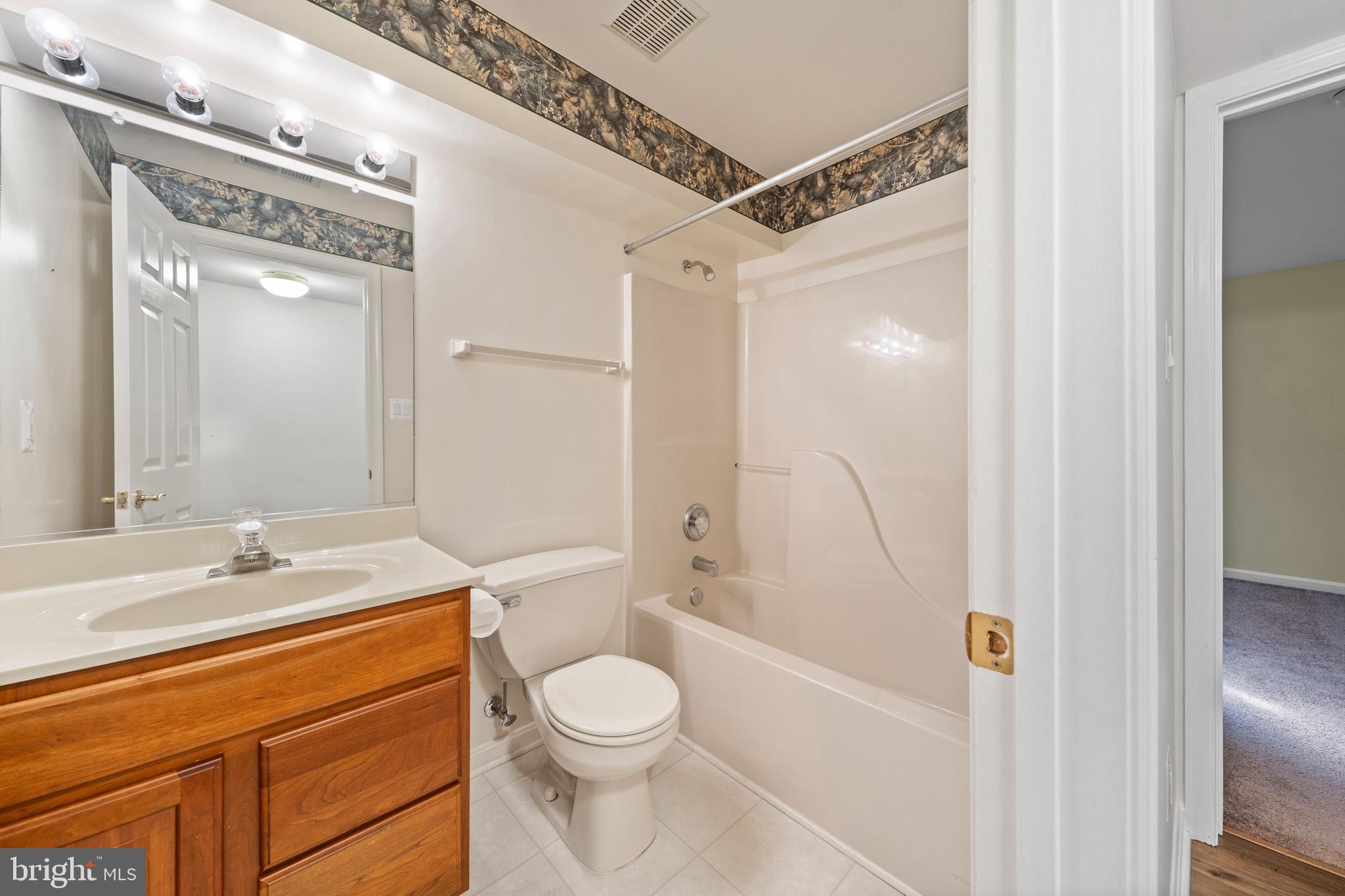 3300 Lancer Court Dunkirk, MD 20754 - Photo 68 of 89 a bathroom with a sink a toilet a mirror and shower