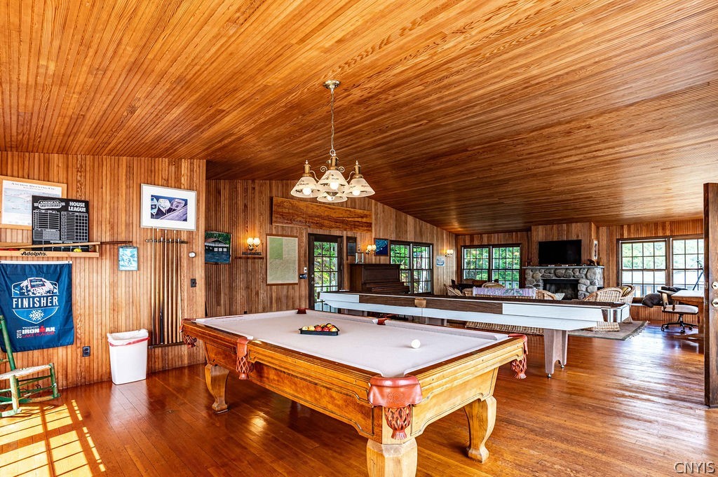 108 7th Lake Road Inlet, NY 13360 - Photo 45 of 49 Upstairs Boathouse Game Room
