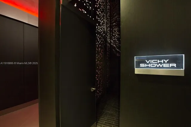 a view of a hallway with entryway