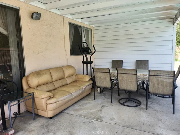 a outdoor space with furniture