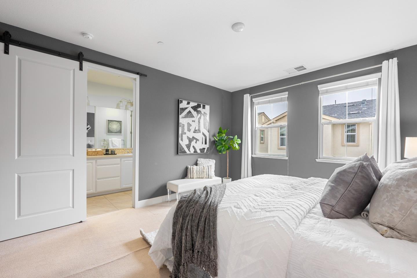 79 Braxton Terrace Campbell, CA 95008 - Photo 14 of 36 a bedroom with a large bed and a dresser