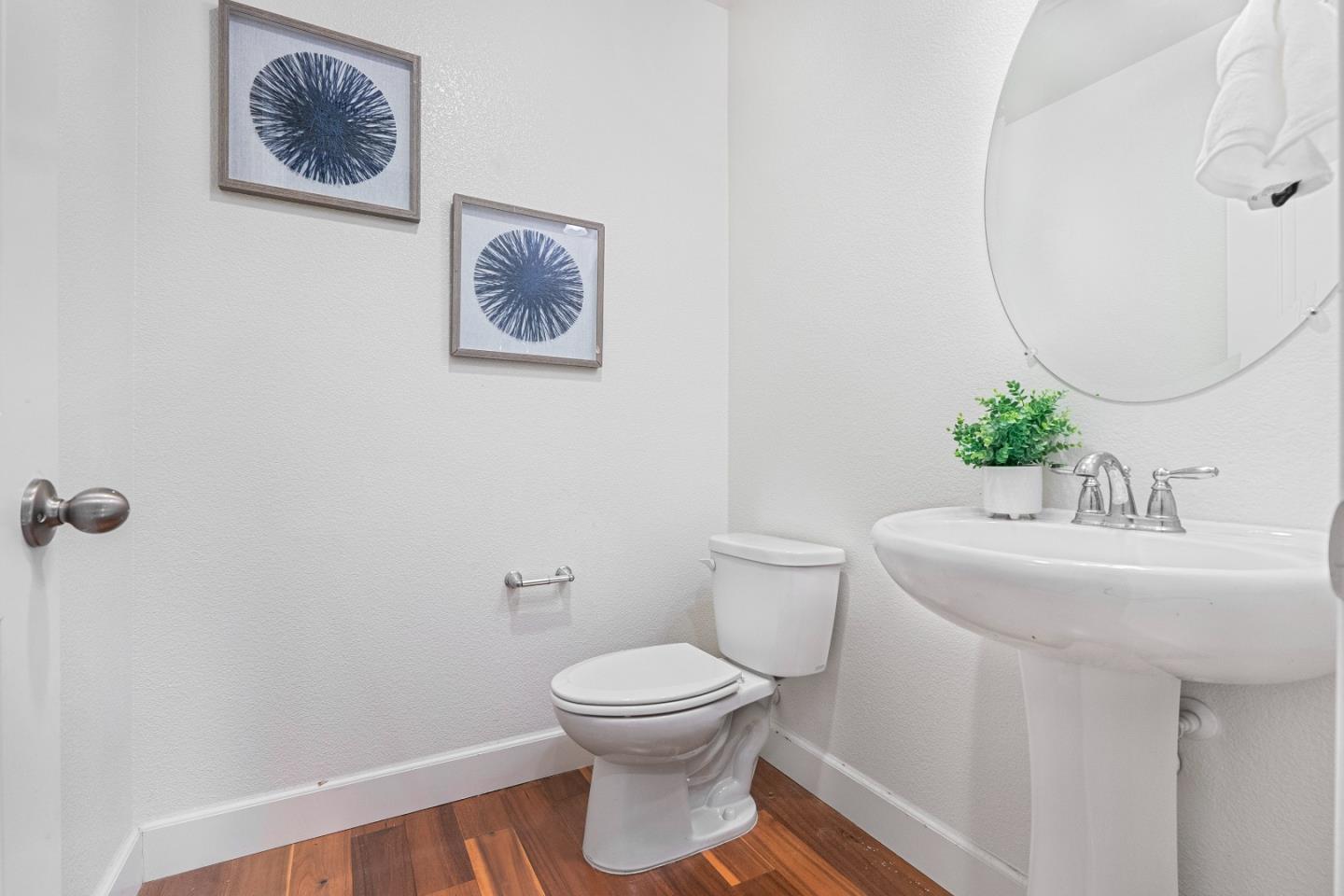 79 Braxton Terrace Campbell, CA 95008 - Photo 26 of 36 a bathroom with a toilet a sink and a mirror