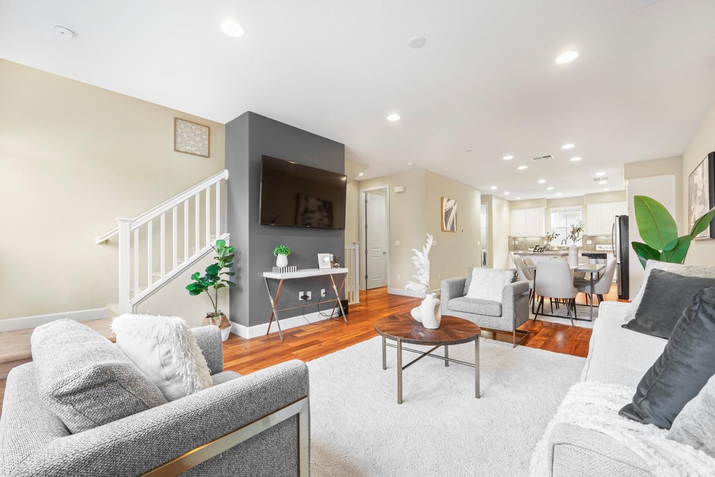 79 Braxton Terrace Campbell, CA 95008 - Photo 6 of 36 a living room with furniture and a flat screen tv
