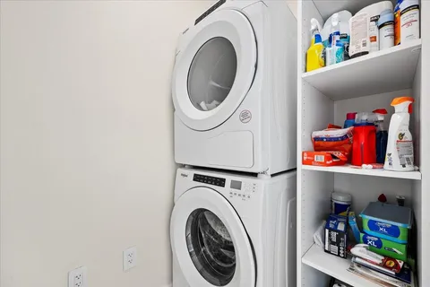 a view of a city with tall buildings