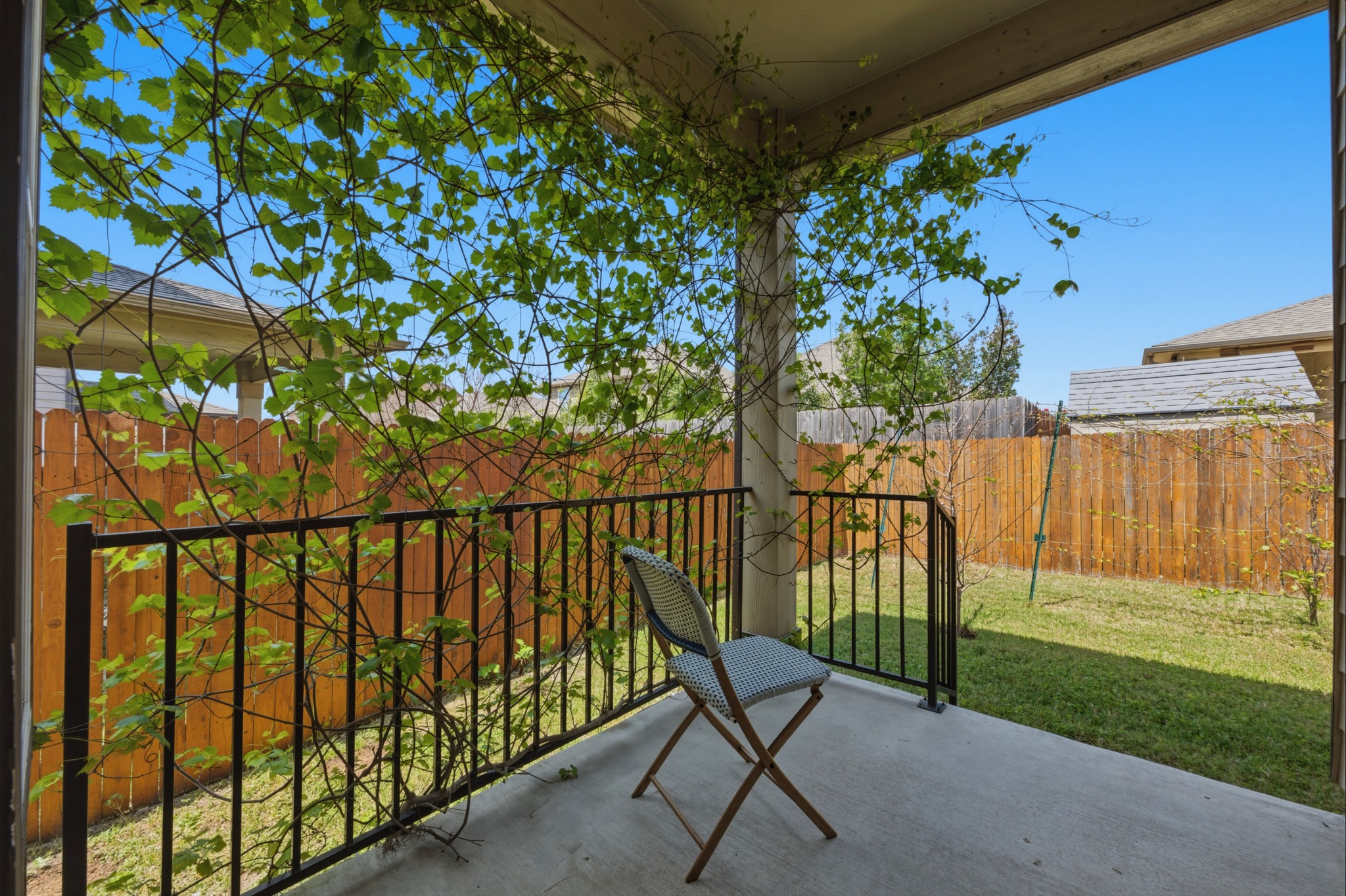 14620 Goshawk Drive Pflugerville, TX 78660 - Photo 20 of 24 a view of a chair and table in the garden